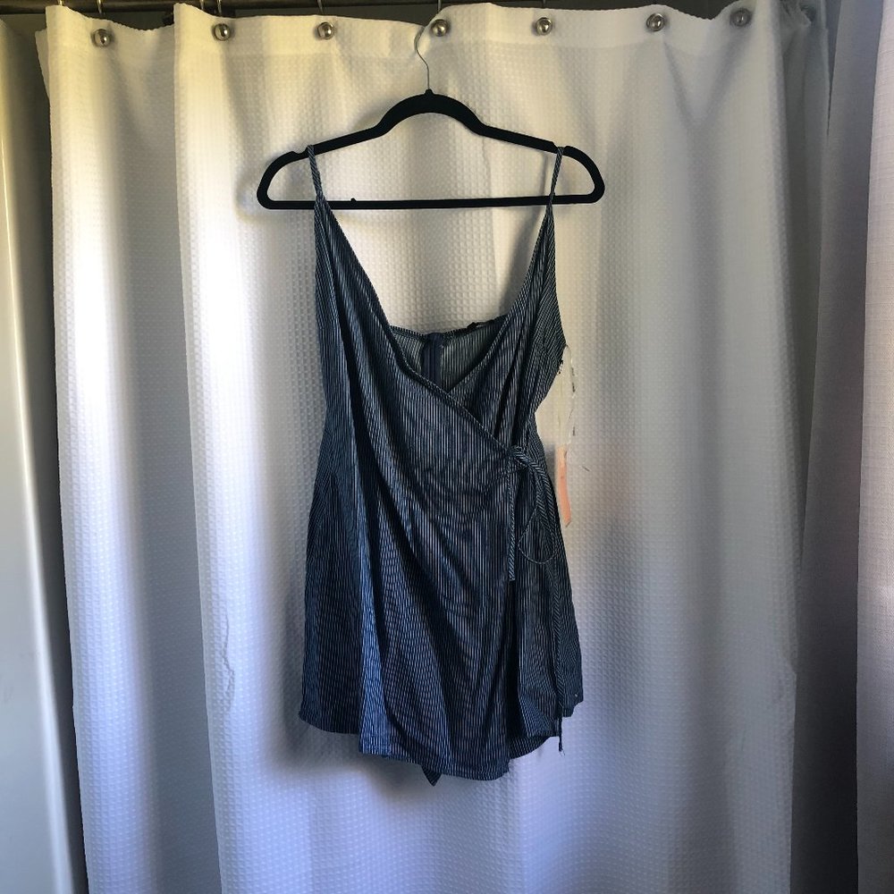 Blashe Pinstripe Romper NWT Large L